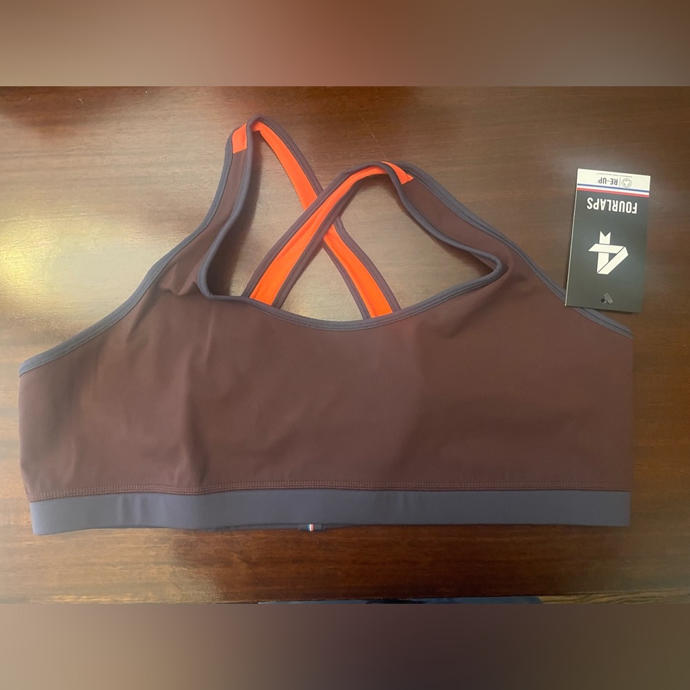 Fourlaps Infinity Sports Bra Fudge Smoke